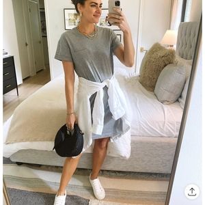 Time and Tru knit shirt sleeve t-shirt dress